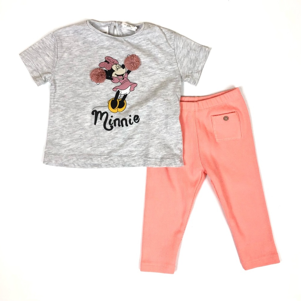 ZARA Baby Minnie Mouse 2 Piece Outfit